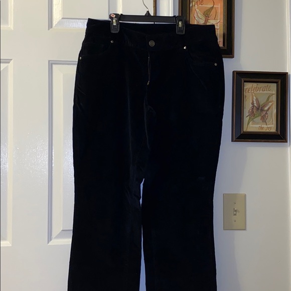 Plus Lane Bryant Black Corduroy Pants - Picture 1 of 3